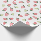 Aardbei worp cadeaupapier (Hoek)
