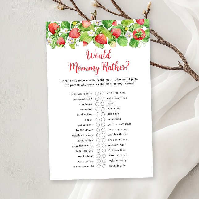 Aardbei Would Mommy Rather Baby Spel (Creator heeft geüpload)