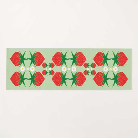 aardbei Yoga Mat (Voorkant (horizontaal))