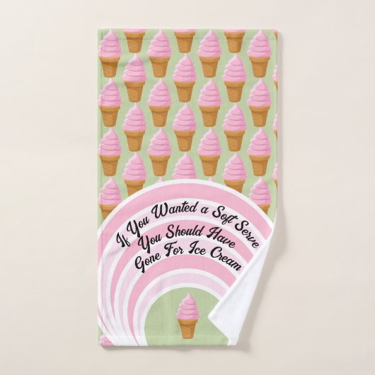 Aardbei zacht serveren Pickleball zoet roze groen Handdoek (Handdoek)