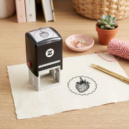 Aardbei Zelfinktende Stempel