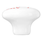 Aardbei Ziel Keramische Knop (Zijkant)
