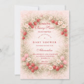 Aardbei Zoete Baby Shower Kaart (Voorkant)