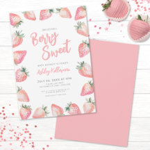 Aardbei Zoete Baby Shower