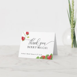 Aardbei | Zoete bessen  Bedankkaart