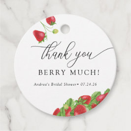 Aardbei | Zoete bessen | Favorieten Bedankjes Labels