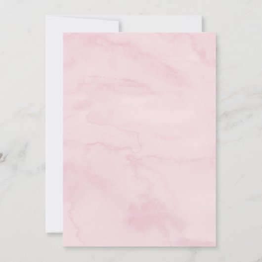 Aardbei Zoete Bloemige Baby Shower Kaart (Achterkant)