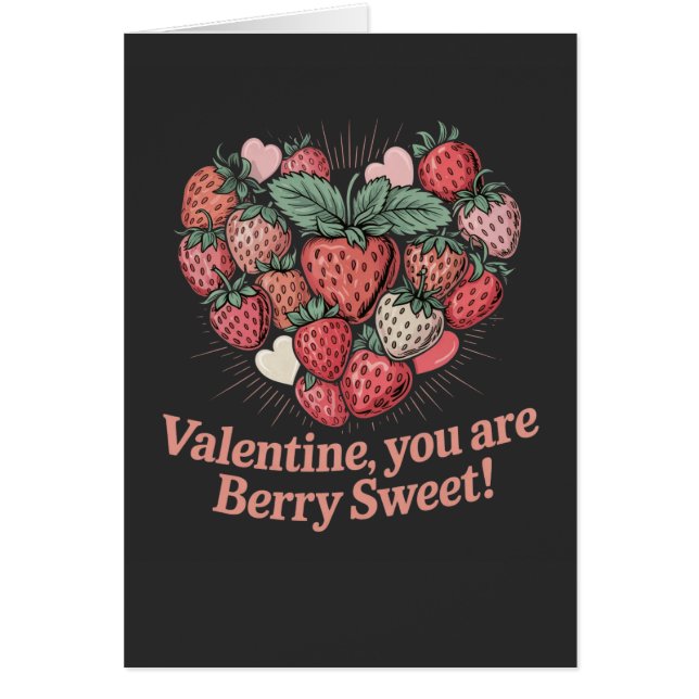 Aardbei Zoete Kinderen Valentijnsdag (Voorkant)