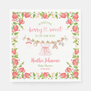 Aardbei Zoete Klerenlijn Baby Shower Servet