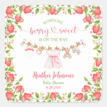 Aardbei Zoete Klerenlijn Baby Shower 