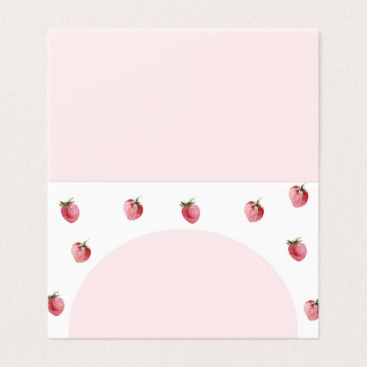 Aardbei zoete plaats kaarten (Buitenkant ongevouwen)