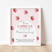Aardbei zoete tijd capsule verjaardag