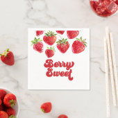 Aardbei Zoete Verjaardag Servet (Insitu)