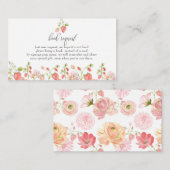 aardbei | Zomer Baby shower Boekaanvraag Informatiekaartje (Voorkant / Achterkant)