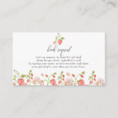 aardbei | Zomer Baby shower Boekaanvraag Informatiekaartje (Voorkant)