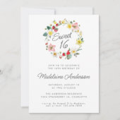 Aardbei Zomer Bloem Krans Zoet 16 Kaart (Voorkant)