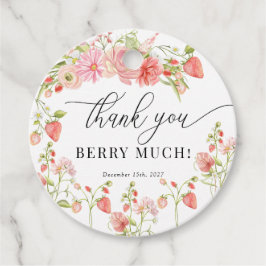 Aardbei | Zomer Bruiloft Feest Bedankjes Labels