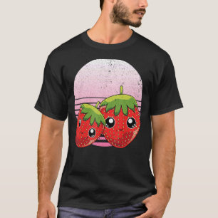 Aardbei Zomer Fruit Red Berry Retro Aardbei T-shirt
