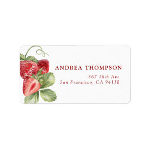 Aardbei   Zomer Labels