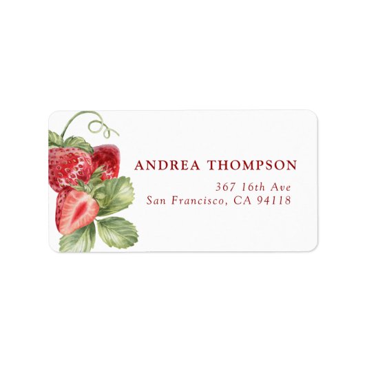 Aardbei | Zomer Labels (Voorkant)