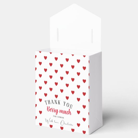 Aardbei Zomer Party Dank u gunst doos Bedankdoosjes (Geopend)
