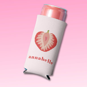 Aardbei zomer voornaam seltzer blikjeskoeler