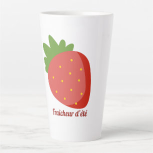 Aardbei Zomerfrisheid Latte Mok