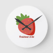 Aardbei Zomerfrisheid Ronde Klok (Voorkant)