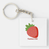 Aardbei Zomerfrisheid Sleutelhanger (voorkant)