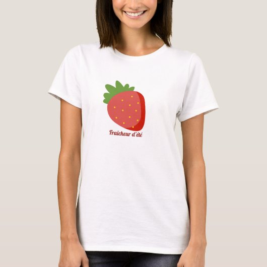 Aardbei Zomerfrisheid T-shirt (Voorkant)