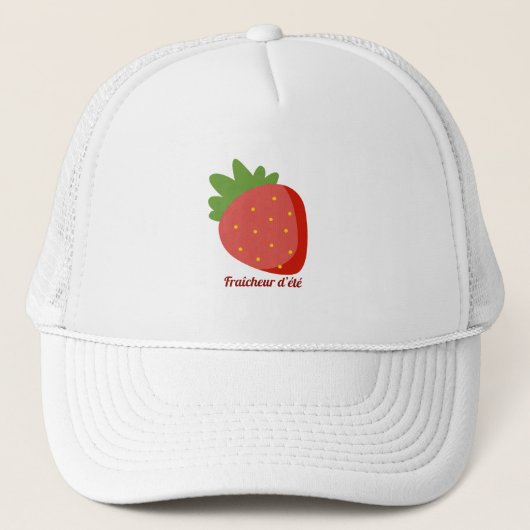 Aardbei Zomerfrisheid Trucker Pet (Voorkant)