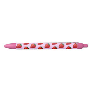 Aardbei Zwarte Inkt Pen