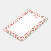 Aardbeiaantekeningen Memo Pad Post-it® Notes (Schuin)