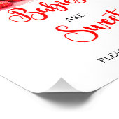 Aardbeibaby's zijn zoete douche teken foto afdruk (Hoek)