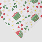 Aardbeibloemen Aardbeivelden Eerste Besjes Tissuepapier (Detail)