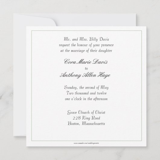 Aardbeibloemen | Bewaar de datum Save The Date (Achterkant)