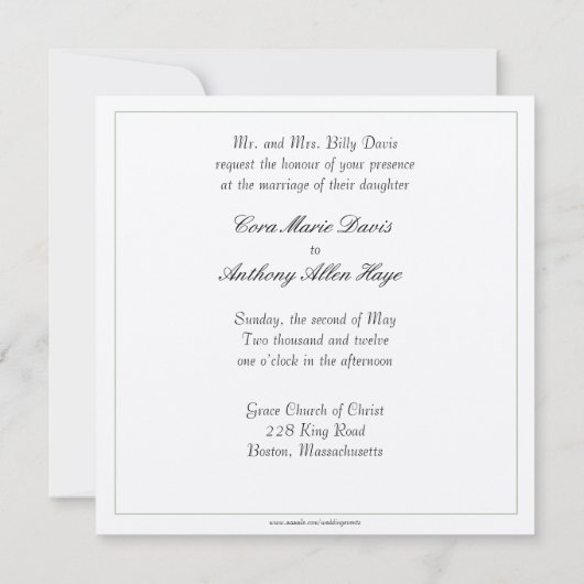 Aardbeibloemen Save The Date (Achterkant)