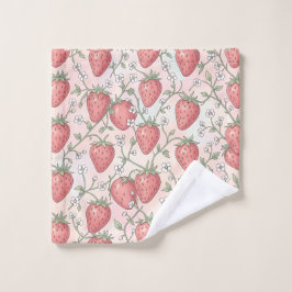 Aardbeibloesem Pastel Bad Handdoek