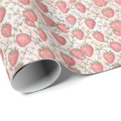 Aardbeibloesem Pastel Cadeaupapier (Rol Hoek)