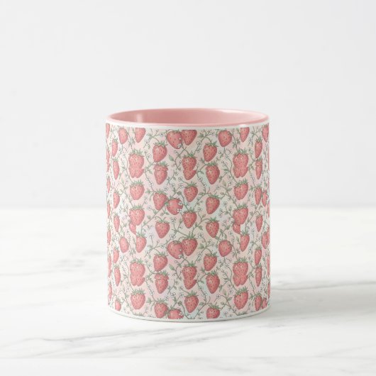 Aardbeibloesem Pastel Mok (Midden)