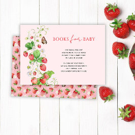 Aardbeiboeken voor baby kaart