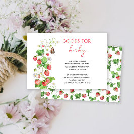 Aardbeiboeken voor baby kaart