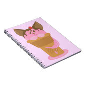Aardbeice Cream Cat Notitieboek (Rechterzijde)