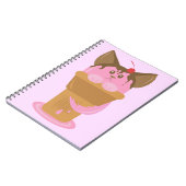 Aardbeice Cream Cat Notitieboek (Linkerzijde)