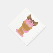 Aardbeice Cream Cat Servet (Hoek)
