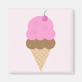 Aardbeice crème magneet (Voorkant)