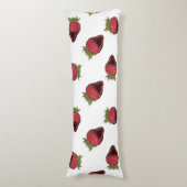 aardbeichocolade lichaamskussen (Voorkant Verticaal)