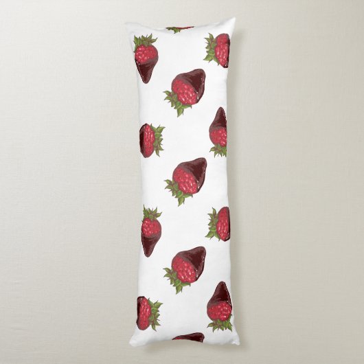 aardbeichocolade lichaamskussen (Achterkant (Verticaal))