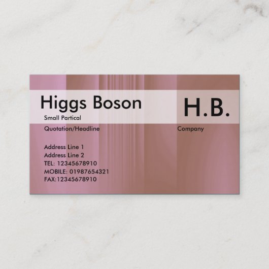 aardbeichocolade visitekaartje (Voorkant)