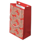Aardbeicocktailcadeautas (Diverse Maten) Klein Cadeauzakje (Achterkant Gekanteld)